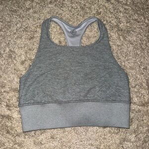 ALO Yoga Heather Gray Sports Bra